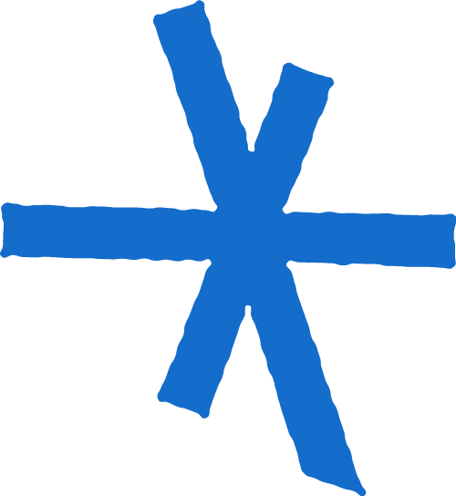 Estrella decorativa azul