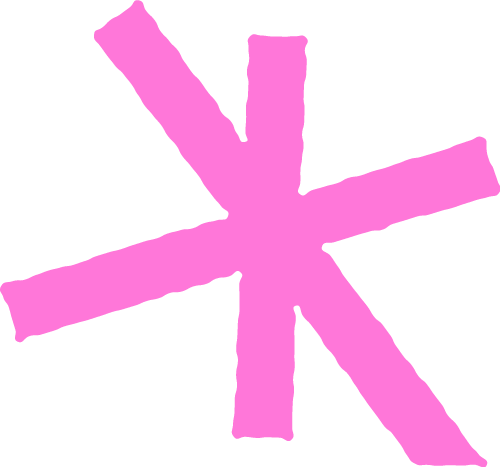 Estrella decorativa rosada